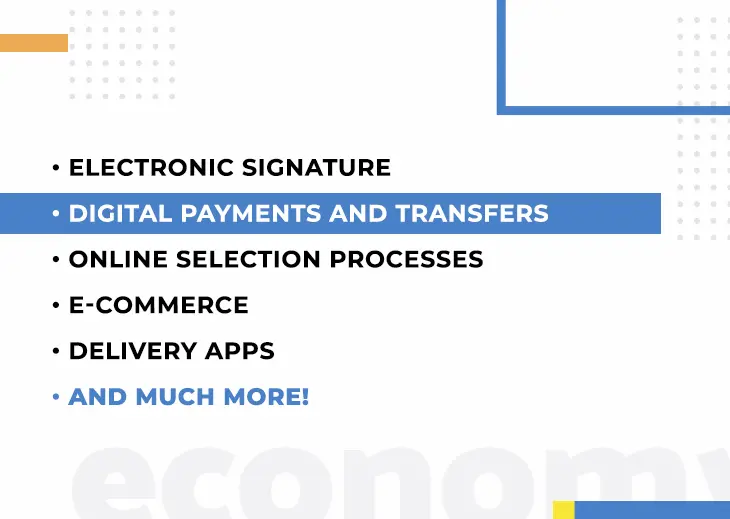 List of digital economic activities